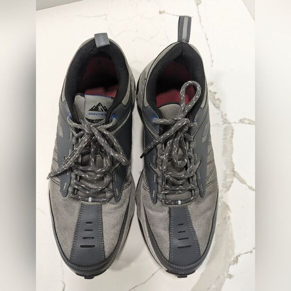 SKECHERS ARCH FIT PHANTOM Charcoal/Gray Leather hicking Trail Shoes Sneaker 11.5 - Picture 7 of 13